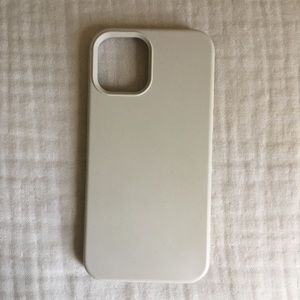 OTOFLY Soft Silicone Designed for iPhone 12/12 Pro Case - Stone